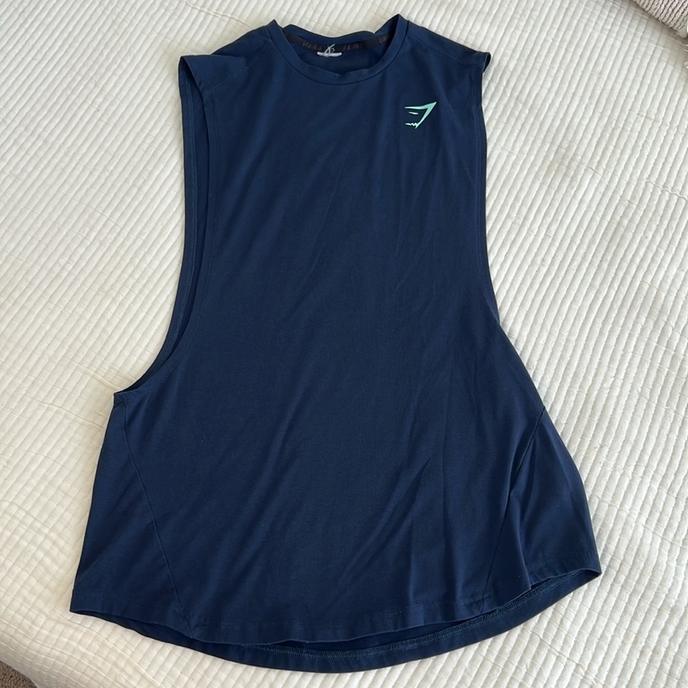 Gymshark tank top, dark blue.